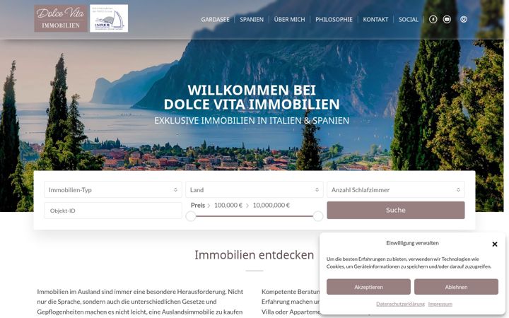 Skærmbillede af dolce-vita-immobilien.de