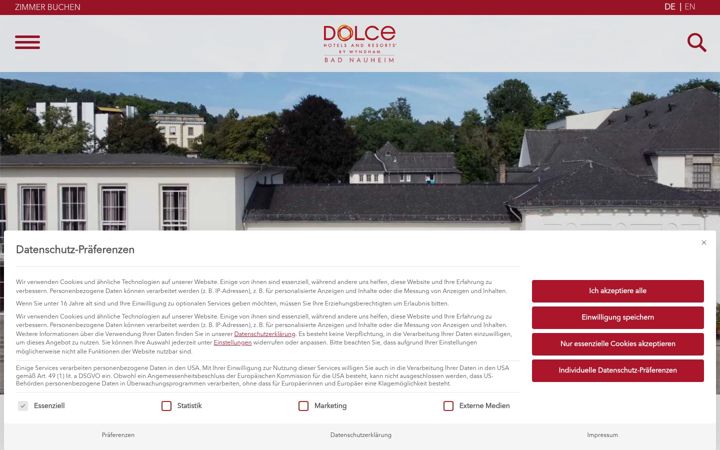 Screenshot of dolcebadnauheim.com