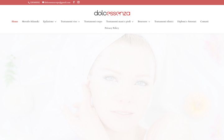 Snímek obrazovky dolceessenza.it