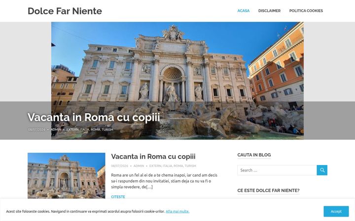 Screenshot of dolcefarniente.ro