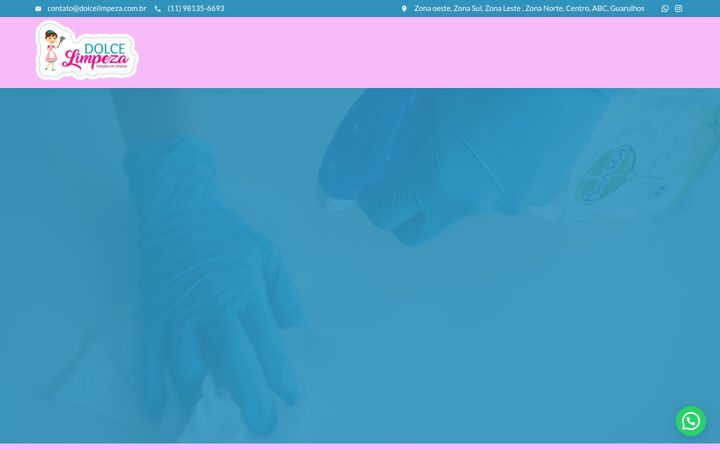 Screenshot of dolcelimpeza.com.br