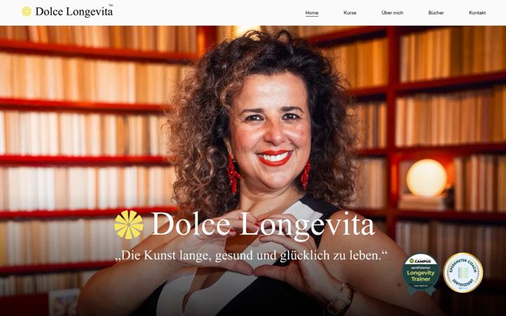 Screenshot of dolcelongevita.com