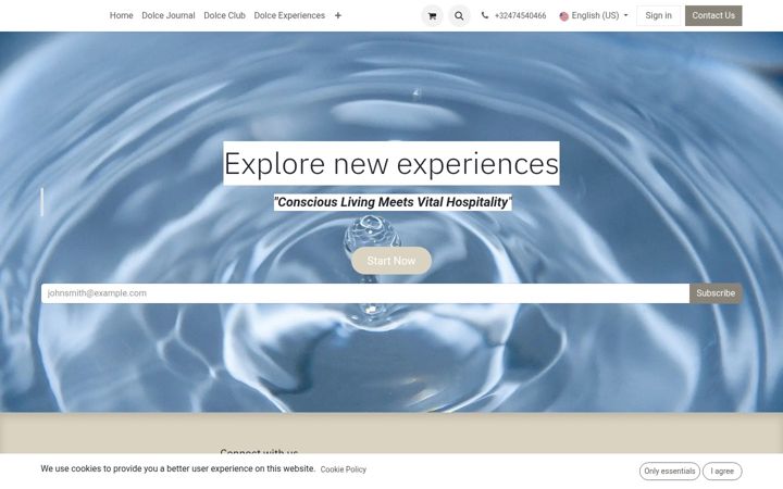 Screenshot of dolcemagazine.be