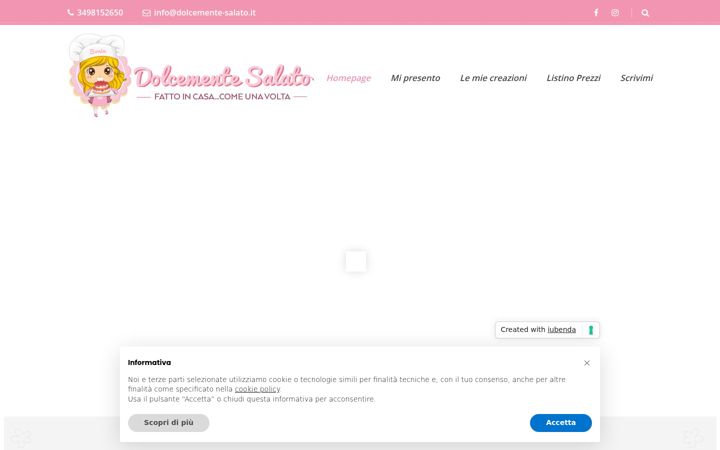 Snímek obrazovky dolcemente-salato.it