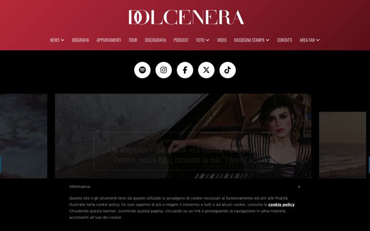 Snímek obrazovky dolcenera.it
