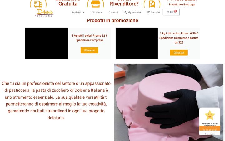 Screenshot von dolceriaitaliana.it