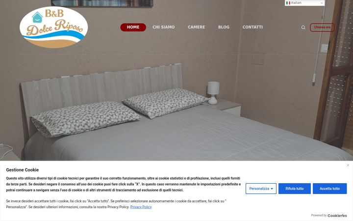 Screenshot von dolceriposofoggia.it