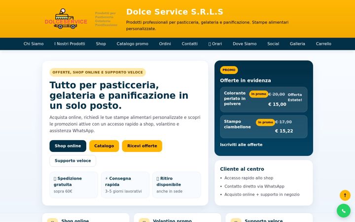 Screenshot of dolceservice.it