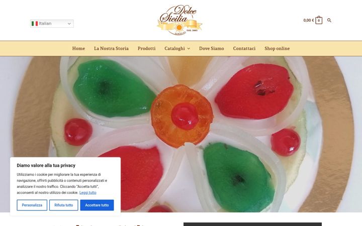 Screenshot of dolcesicilia.it