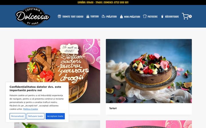 Screenshot of dolcessa.ro