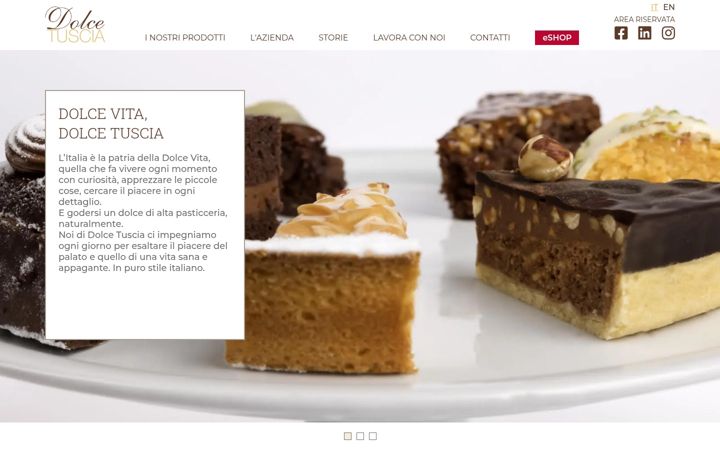 Screenshot of dolcetuscia.com