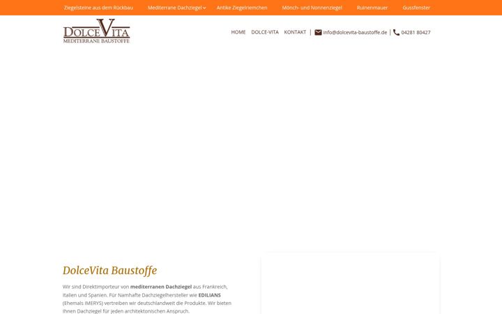 Skærmbillede af dolcevita-baustoffe.de