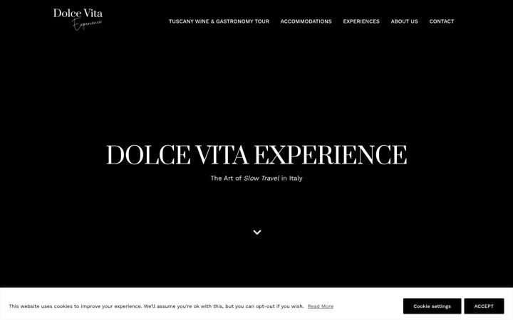 Screenshot of dolcevitaexperience.com