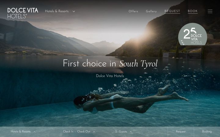 Screenshot of dolcevitahotels.com