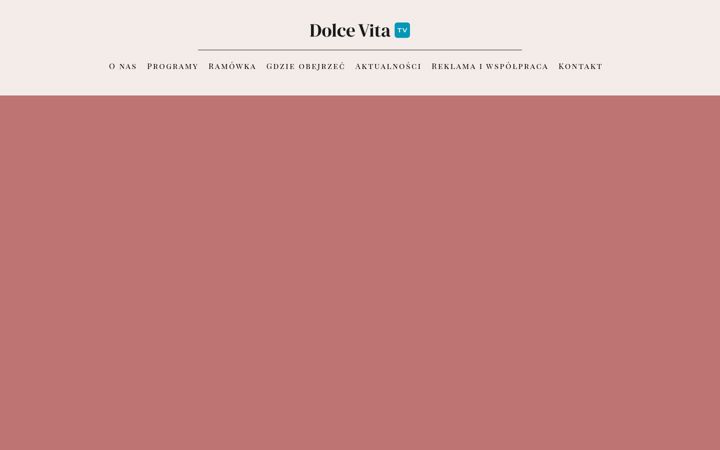Captură de ecran a dolcevitatv.pl