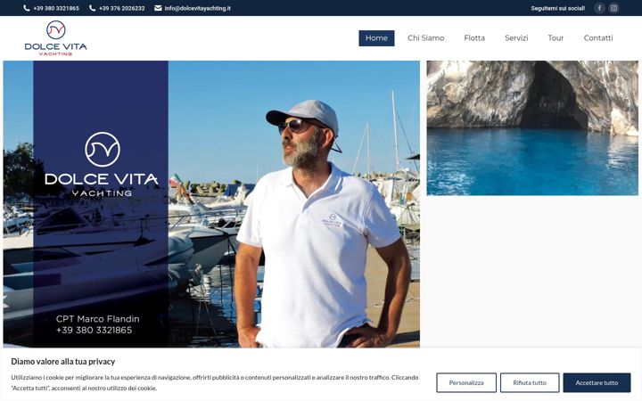 Zrzut ekranu dolcevitayachting.it
