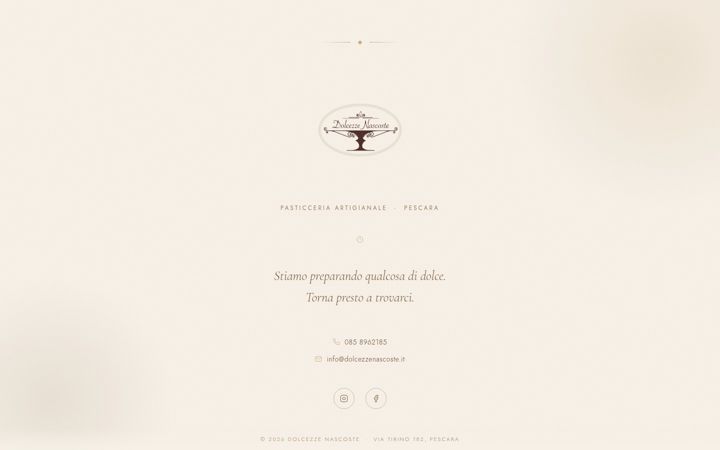 Screenshot of dolcezzenascoste.it