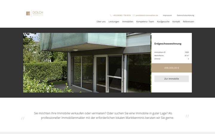 Screenshot of dolch-immobilien.de