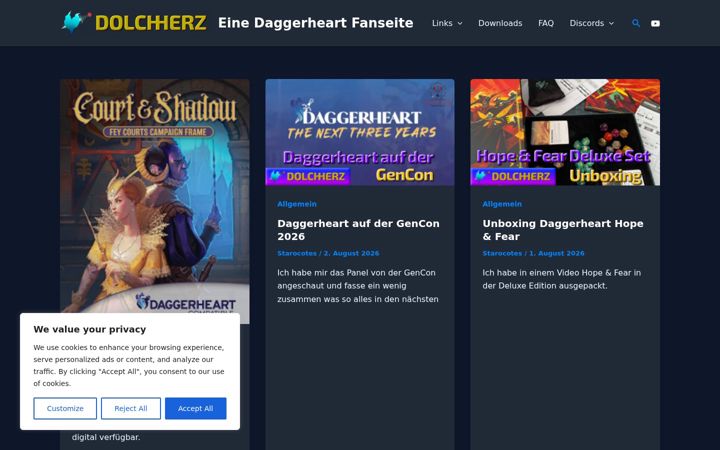 Screenshot of dolchherz.de