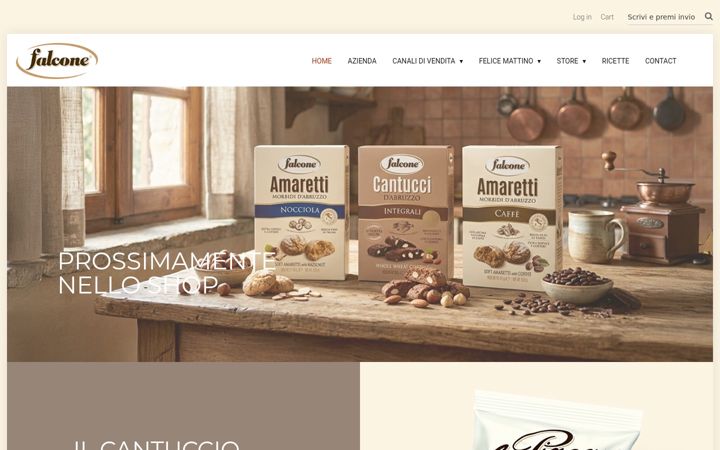 Screenshot of dolciariafalcone.com