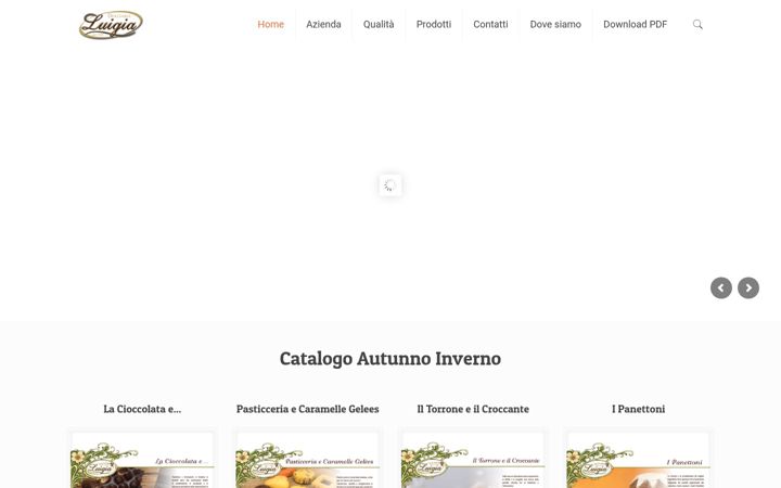 Screenshot of dolciarialuigia.com