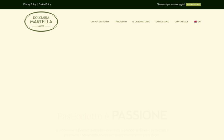 Screenshot of dolciariamartella.com