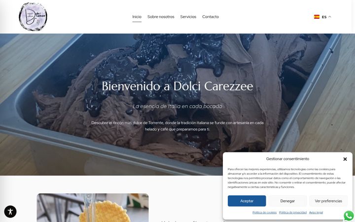 Screenshot of dolcicarezze.es