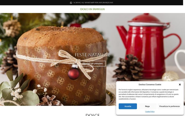 Screenshot of dolcinfamiglia.it