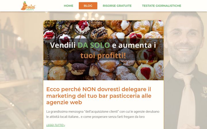 Screenshot of dolciprofitti.it