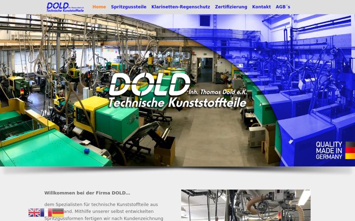 Screenshot of dold-spritzgussteile.de