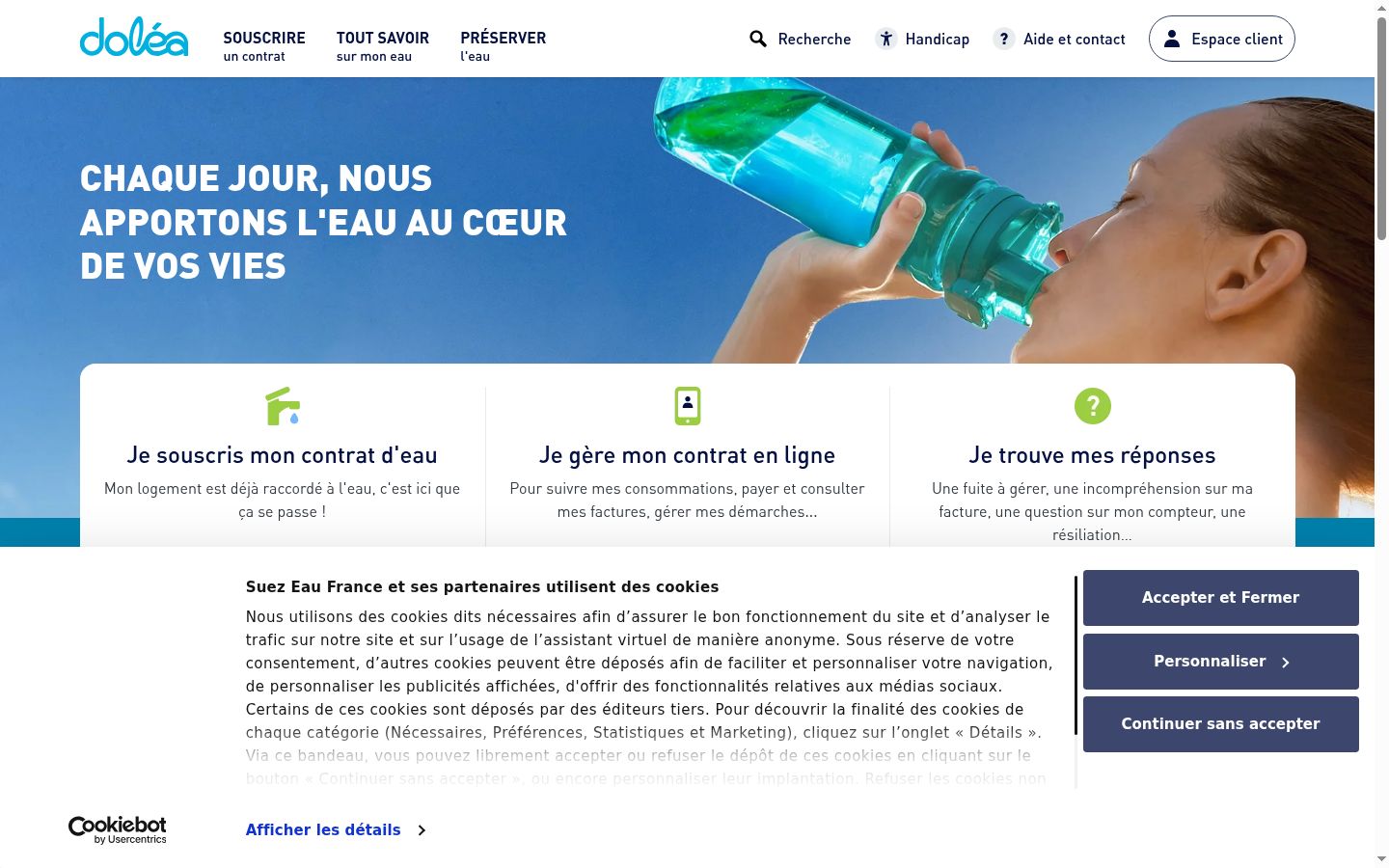 Ekraanipilt nõusolekubännerist, mida näidati enne mis tahes suhtlust