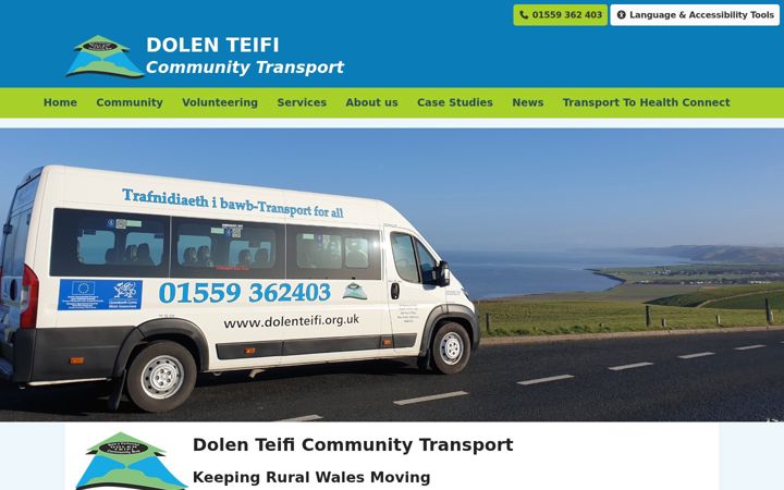Screenshot of dolenteifi.org.uk