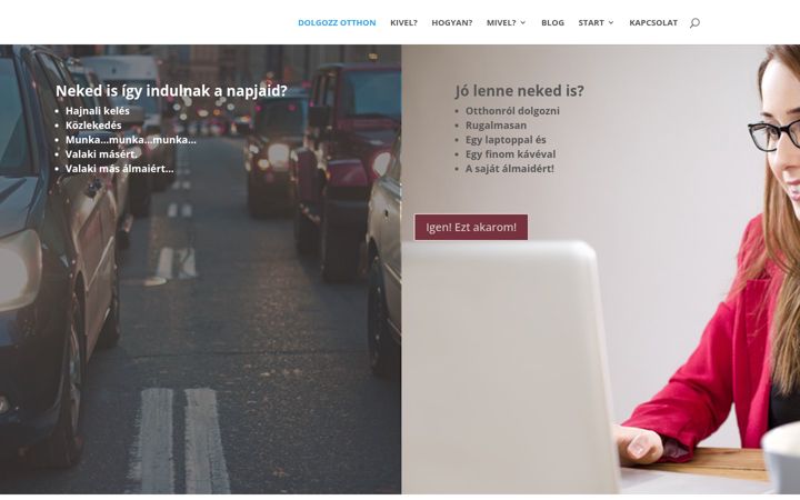 Screenshot of dolgozzotthon.com