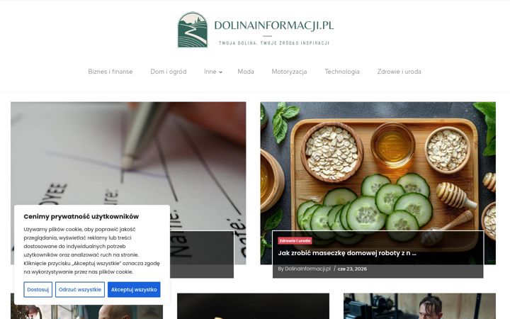 Captură de ecran a dolinainformacji.pl