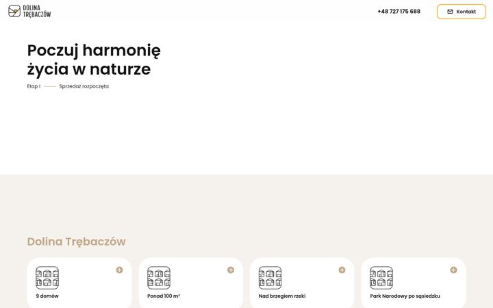 Snimka zaslona za dolinatrebaczow.pl