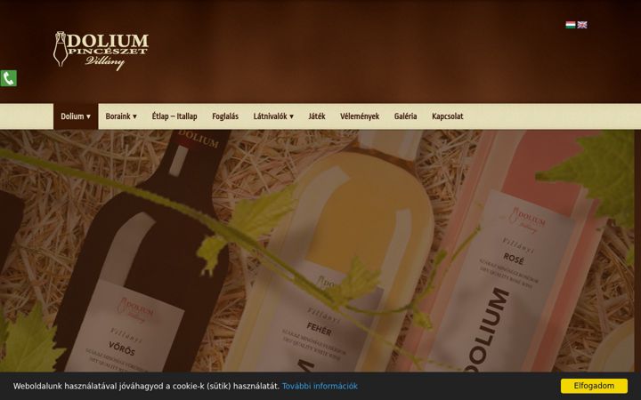 Screenshot of doliumpince.hu