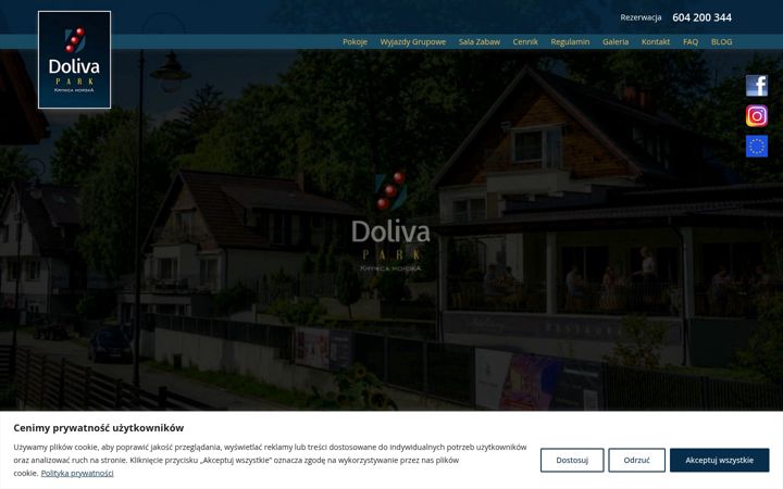 Snimka zaslona za dolivapark.pl