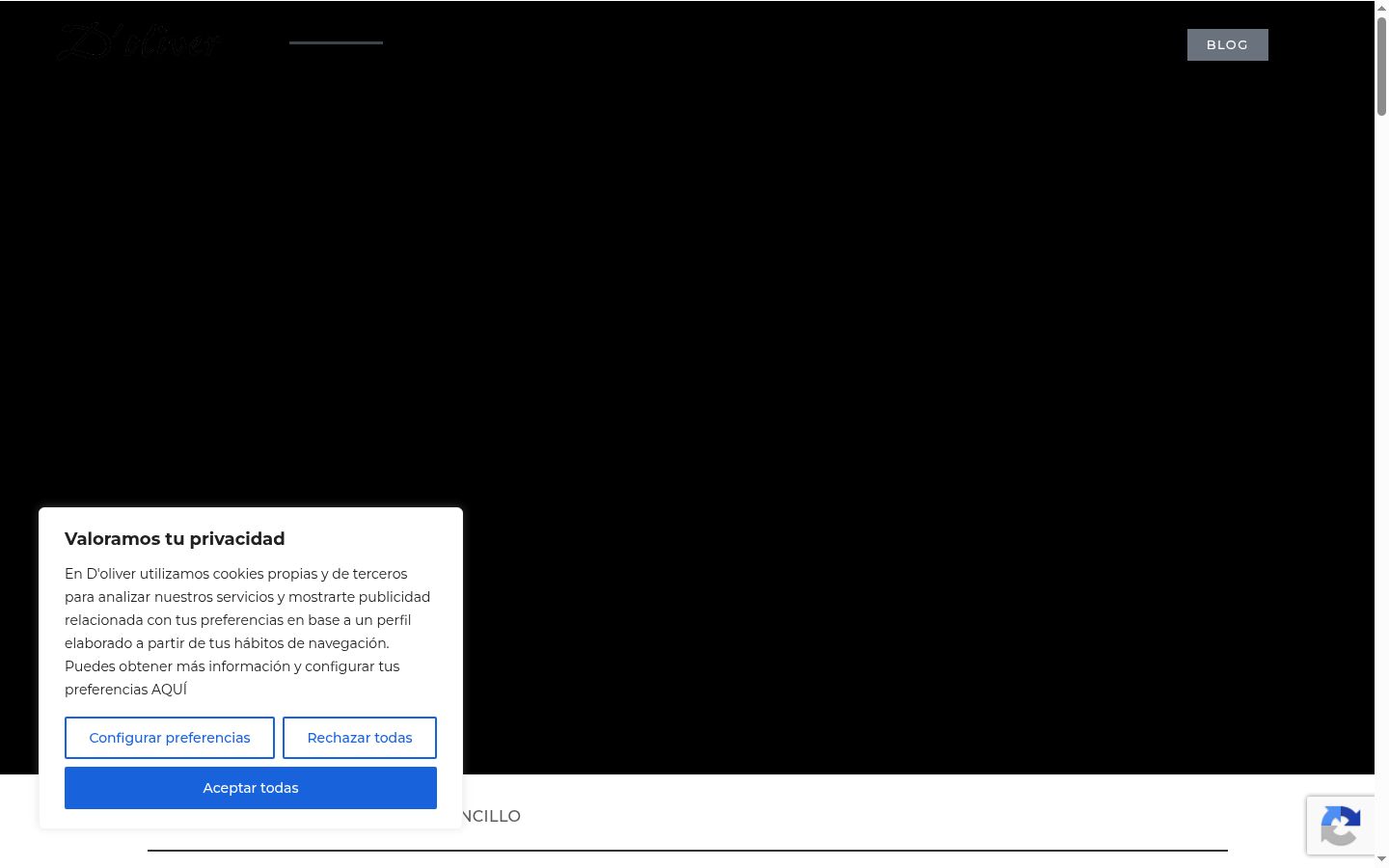 Capture d'écran de la bannière de consentement affichée avant toute interaction