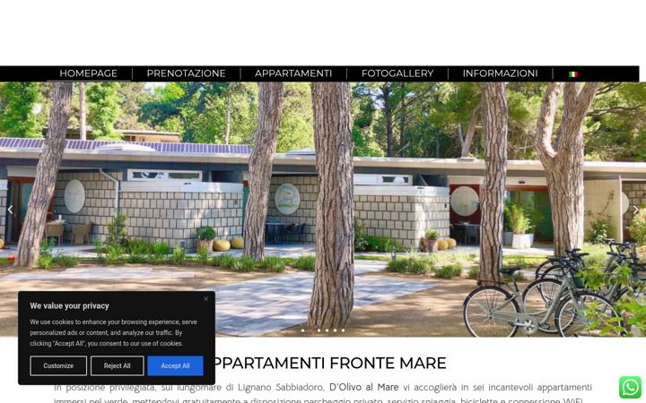 Screenshot ta' dolivoalmare.it