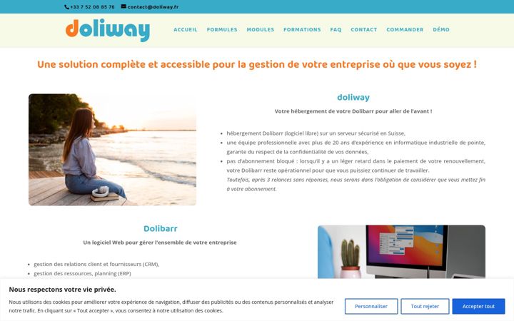 Screenshot of doliway.fr