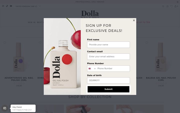 Screenshot of dollanailspro.com