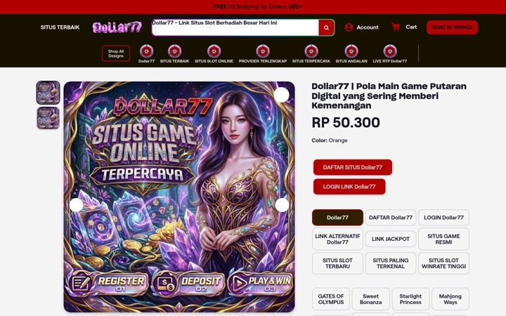 Ekraanipilt saidist dollar77.net