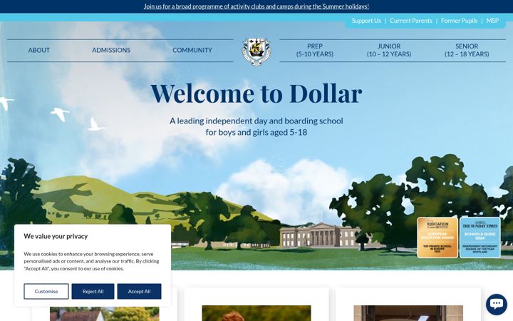 Screenshot of dollaracademy.org.uk