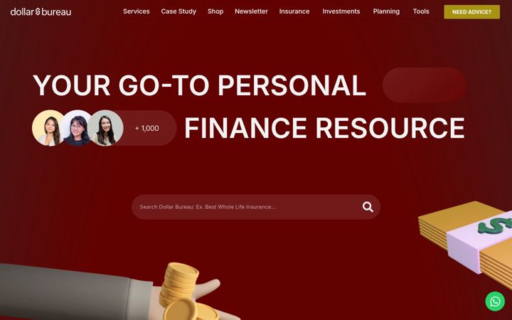 Screenshot of dollarbureau.com
