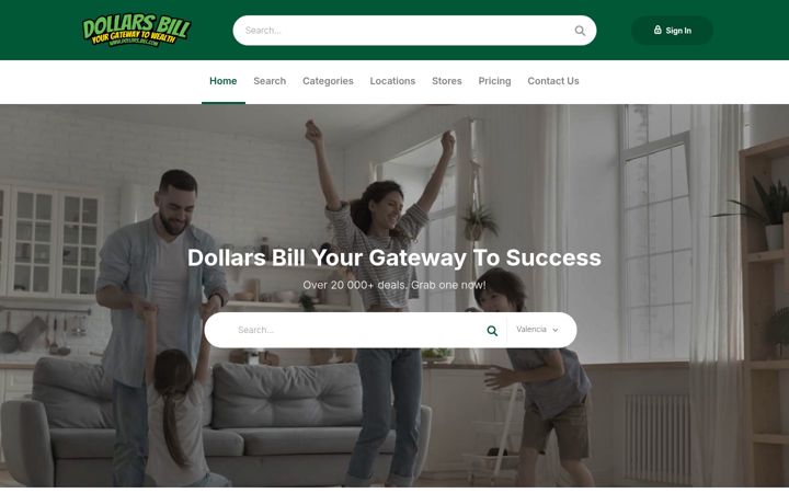 Screenshot of dollars-bill.com