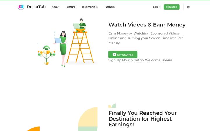Screenshot of dollartub.com