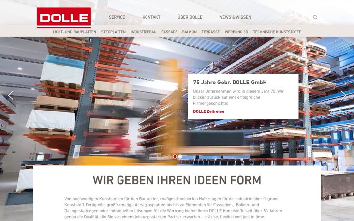 Screenshot of dolle-kunststoff.de