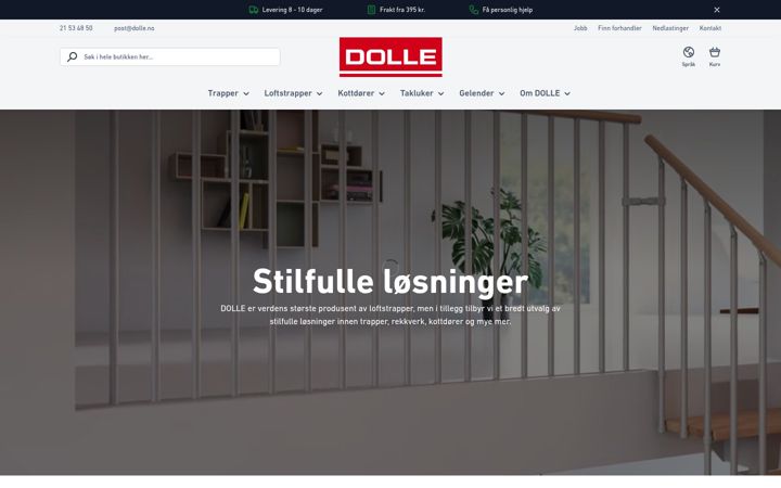 Skærmbillede af dolle.no