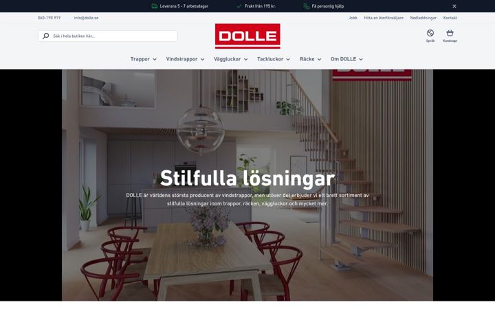 Snímek obrazovky dolle.se