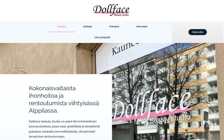 Posnetek zaslona dollfacebeauty.fi